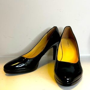 Calvin Klein Black Patent Pumps Size 9.5